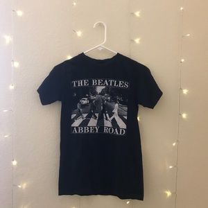 The Beatles Black Band Tee